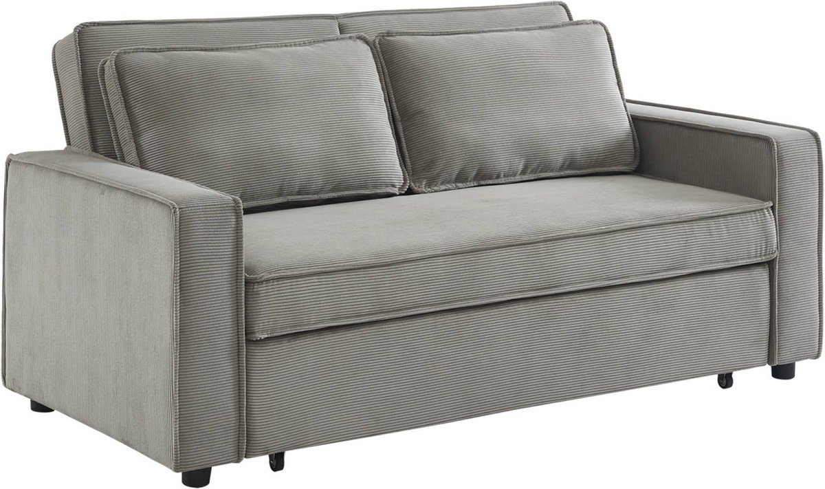 sweeek - 3-zits velours slaapbank B 172,5 x D 91,5 x 88,5cm