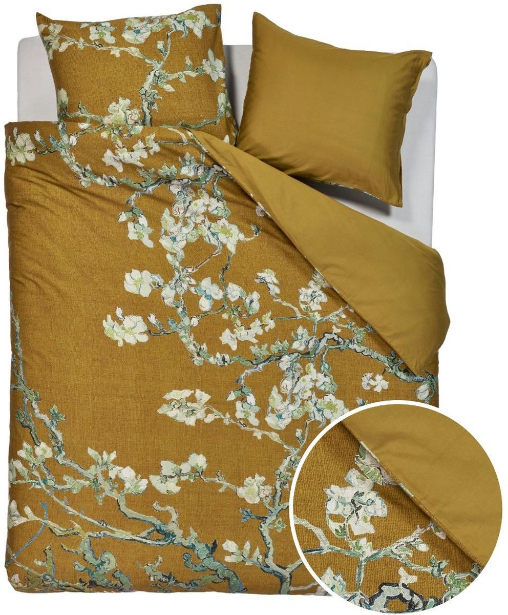 Beddinghouse x Van Gogh Museum dekbedovertrek Blossoming oker