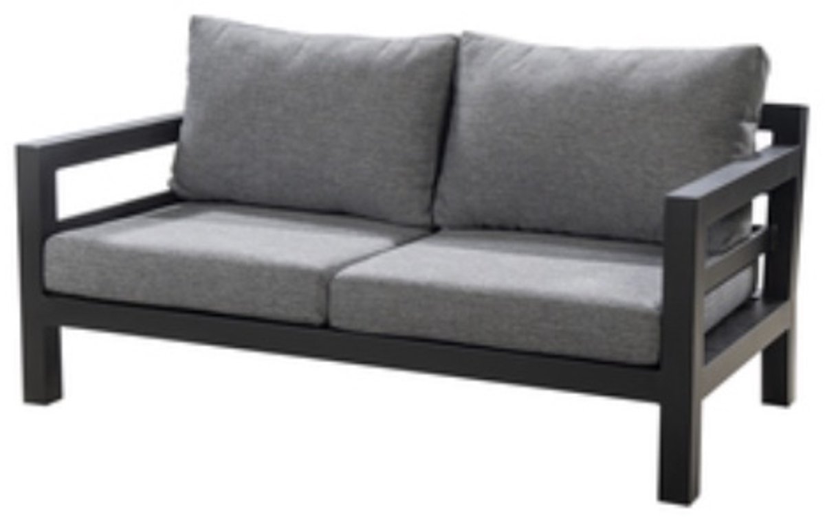 Midori sofa 2 seater alu black/panther black - Yoi