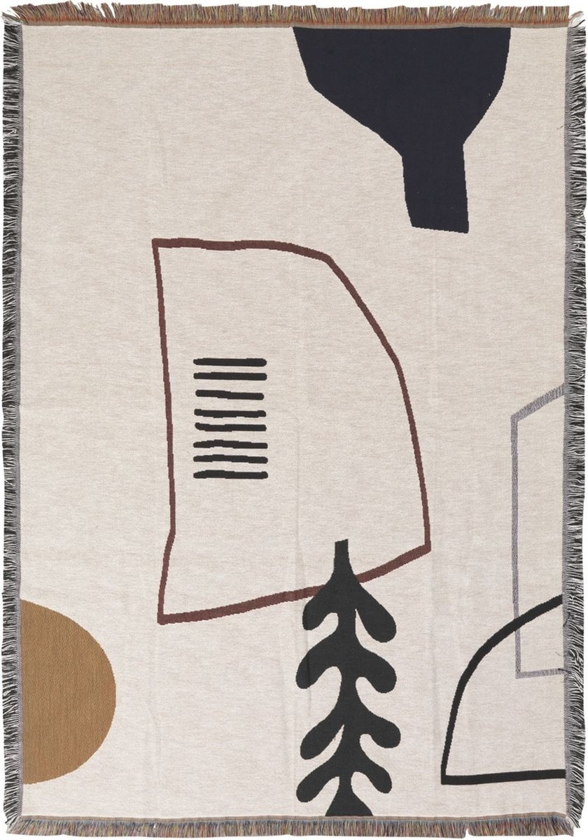 Ferm Living Mirage Plaid 170x120 Off White