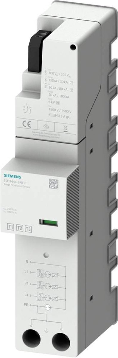 Siemens 5SD74448KK11 5SD7444-8KK11 Overspanningsafleider 1 stuk(s)