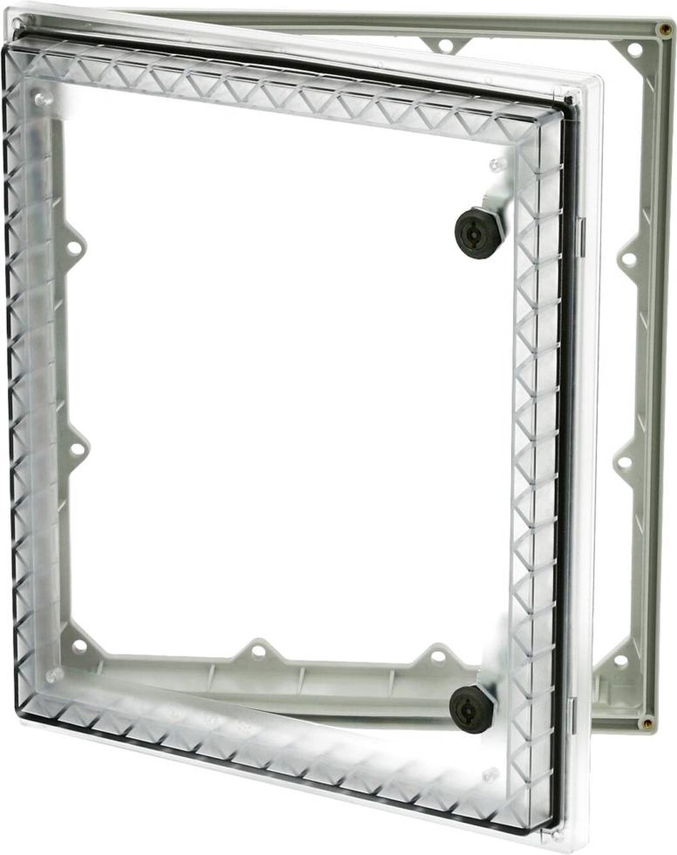 Fibox PW 343009 T Zichtvenster Deksel transparant, Dubbele baard, UV-bestendig (l x b x h) 88 x 295 x 342 mm Polycarbonaat Grijs 1 stuk(s)