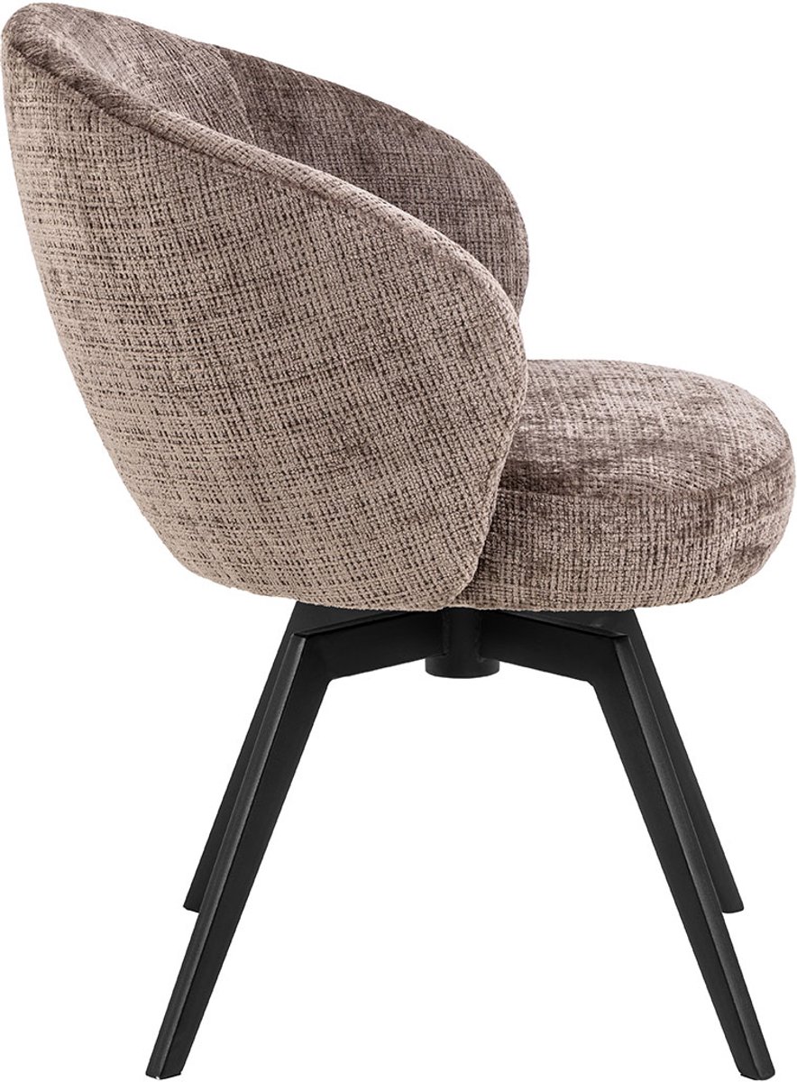 by fonQ Arla Eetkamerstoel - Glans Taupe