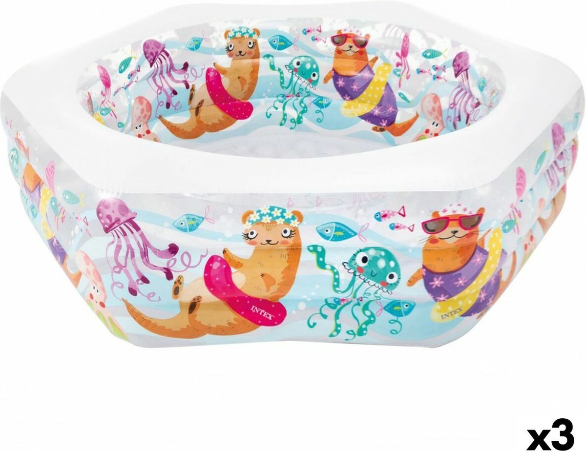 Opblaaszwembad Intex Acuario 510 L 191 x 61 x 178 cm (3 Stuks)