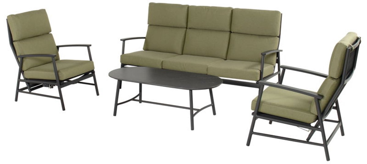 Flora lounge set green black - Hartman