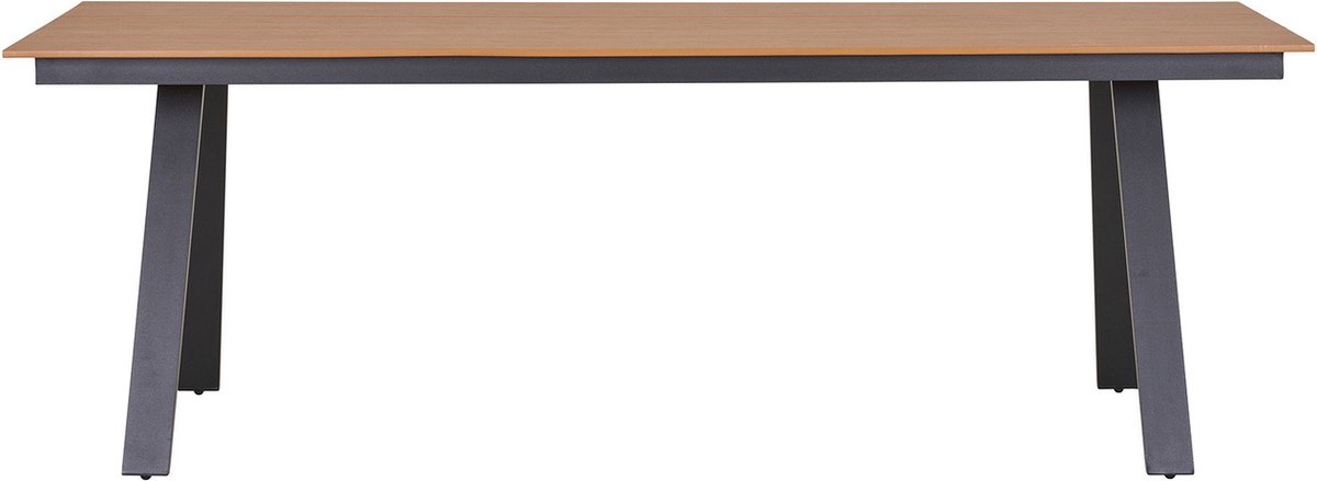 House Nordic - Tuintafel Naturel|Zwart - 220x100x74cm - Toronto