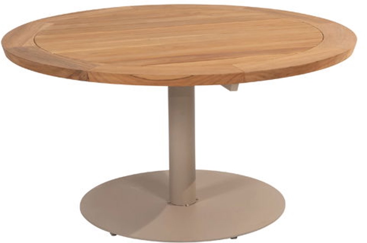 Saba table top natural teak round 130 cm H69 - 4so