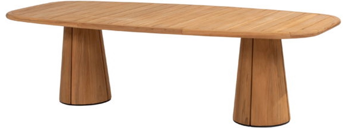 Taste Capri low dining tafel teak barrel 240 x 110 cm - 4so