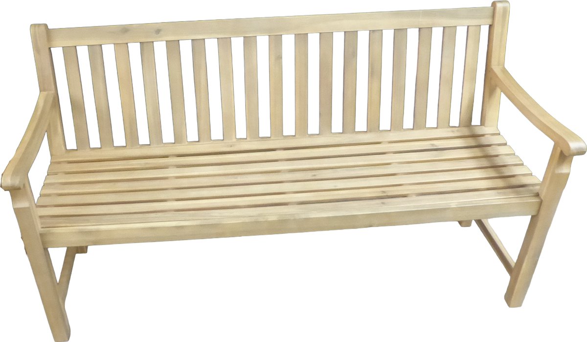 Kingston bank 150 cm acacia light teak look - Eurofleur aanbieding