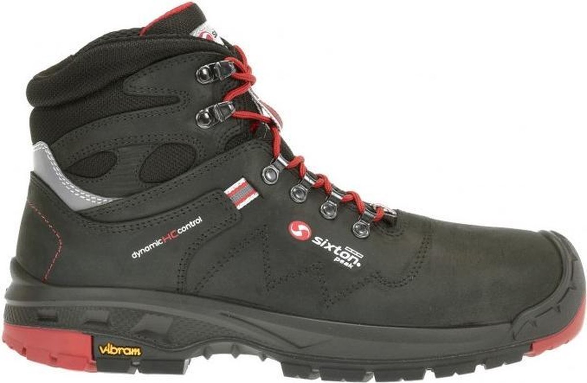Sixton Peak 30329-06 Tonale Hoog S3 | Zwart/Rood | Maat 41 - 00.091.129.41