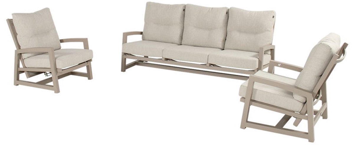 Gio lounge set taupe - Hartman