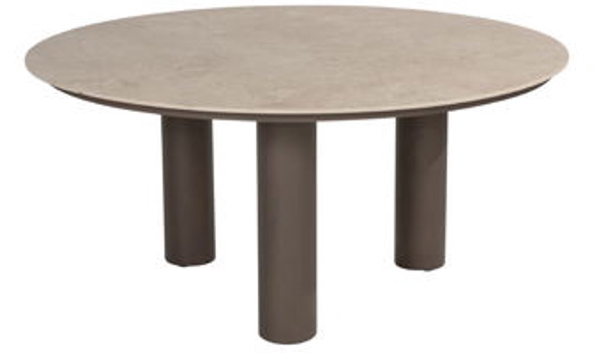 Arizona dining tafel keramiek sabia panna dia. 160 cm - 4so