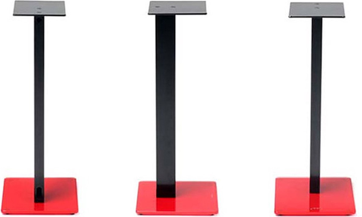 Norstone Esse stand luidsprekerstandaard zwart/rood