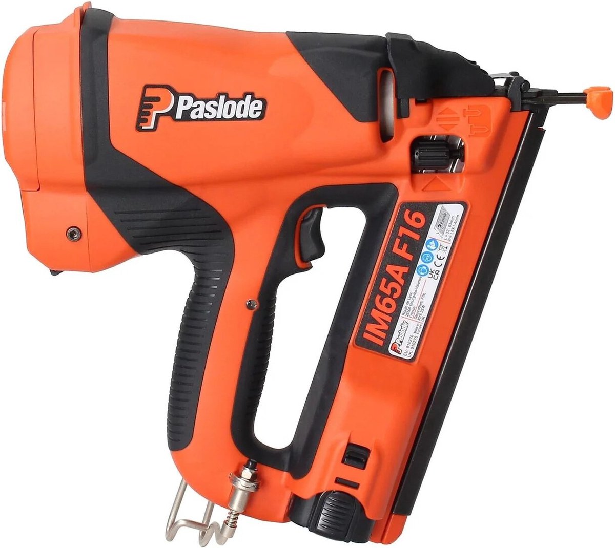 Paslode IM65A F16 Afwerknagelapparaat op gas voor 20° afwerknagels - 916276