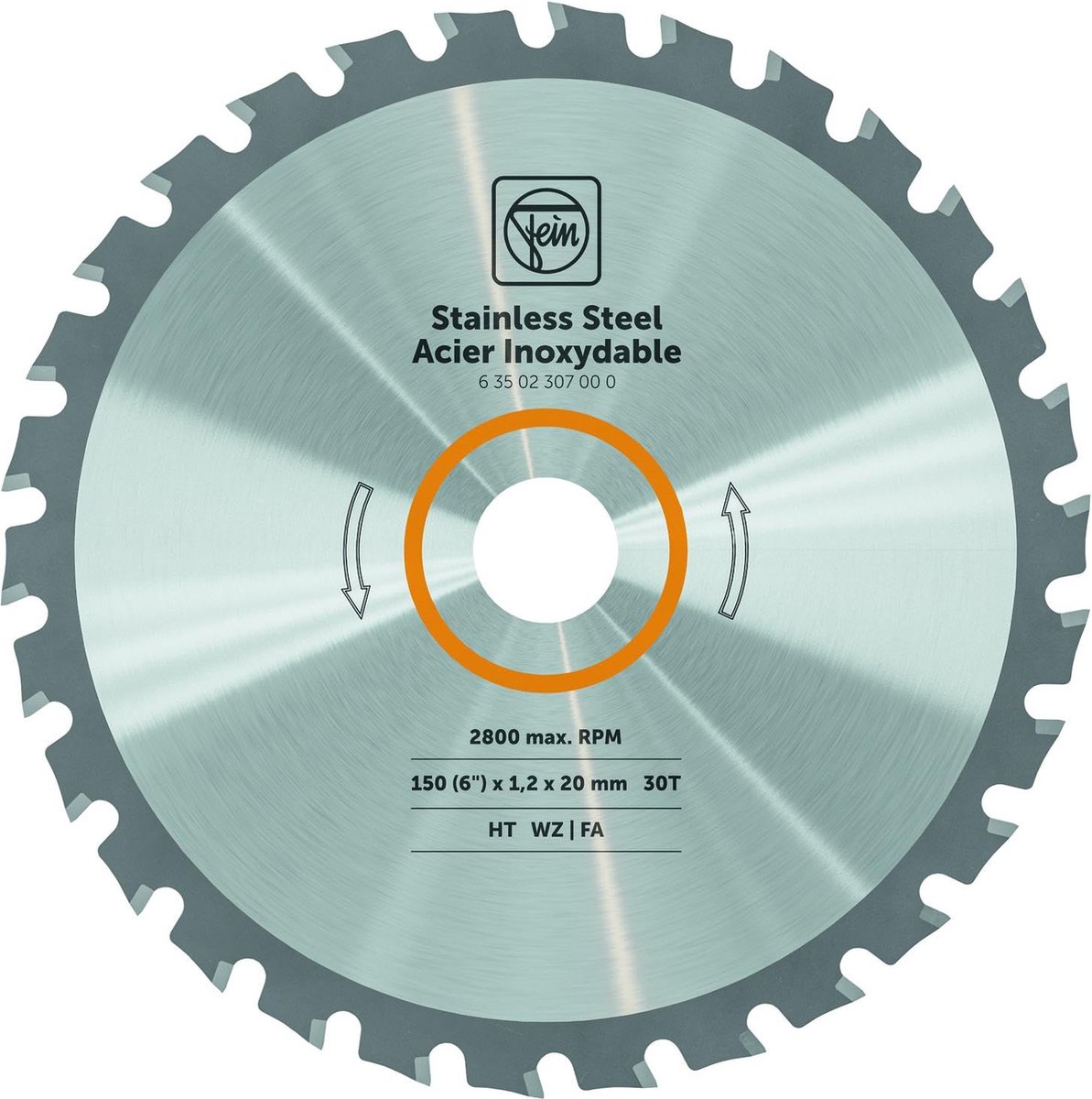 Fein Cirkelzaagblad voor RVS | Premium | Ø 150mm Asgat 20mm 30T - 63502307000