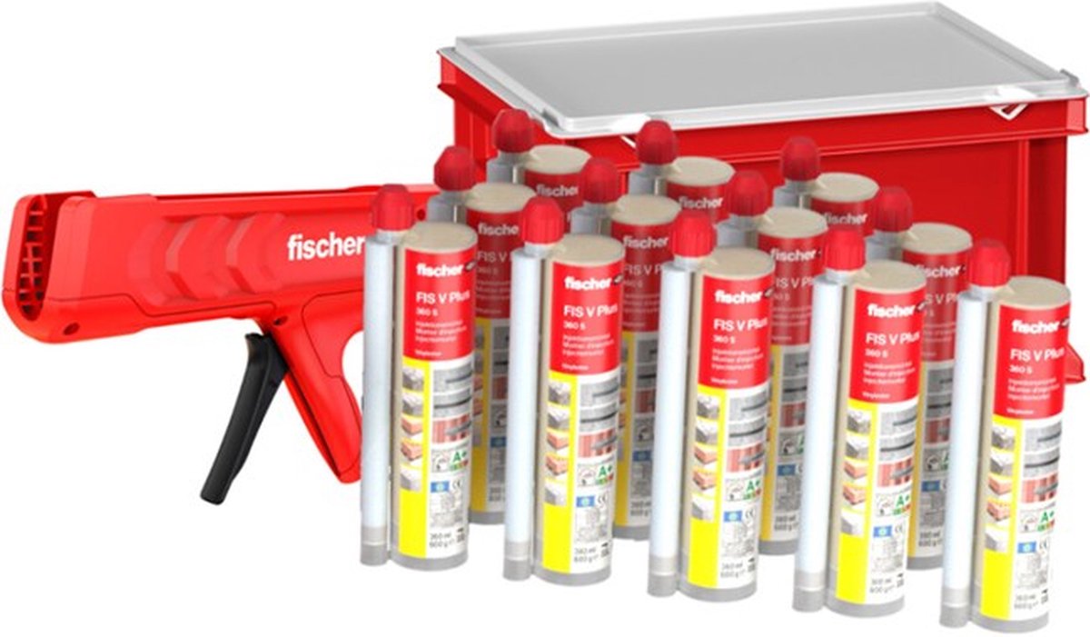 Fischer Injectiemortel FIS V Plus 360 S in krat + injectiepistool VE=12 - 575849