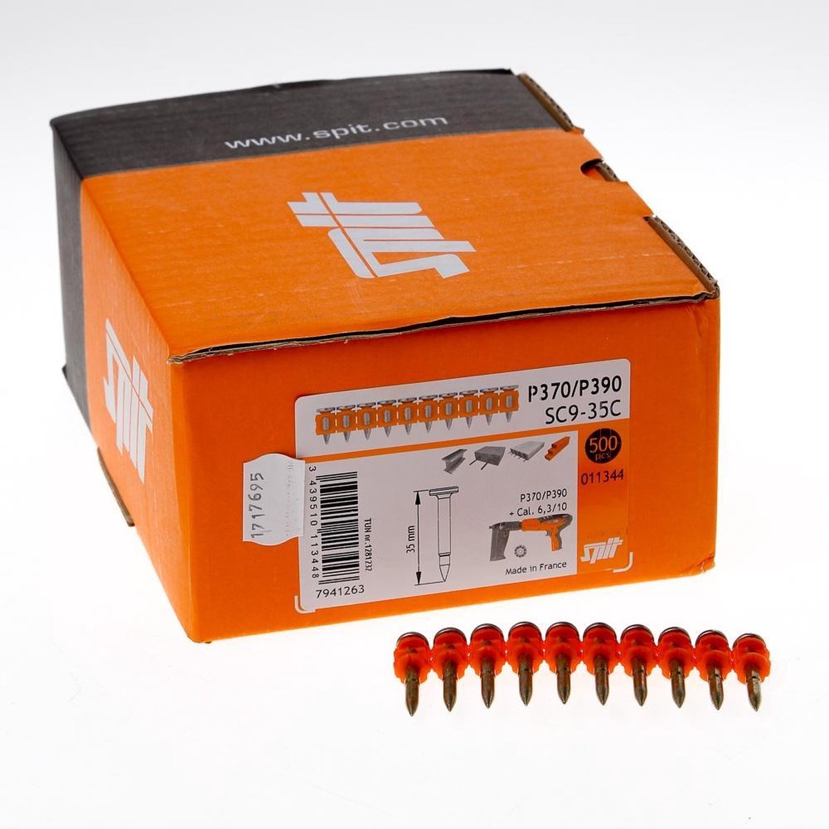 Spit Nagel op strip SC9/35 - P370 C60 VE=500 - 011344