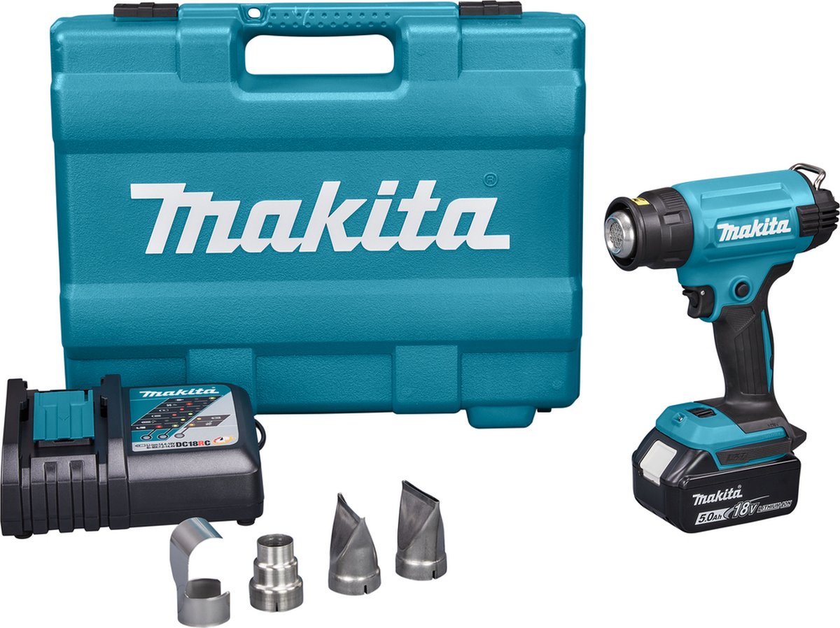 Makita DHG181RT Accu Heteluchtpistool 18V 5.0Ah in Koffer
