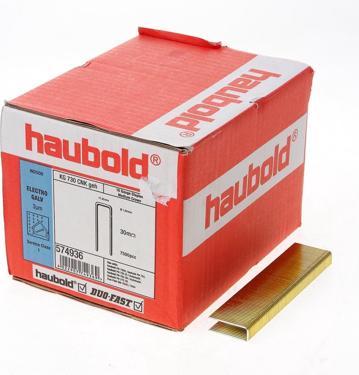 Haubold Niet kg700-30 c-punt verzinkt 12mµ hars - 650403
