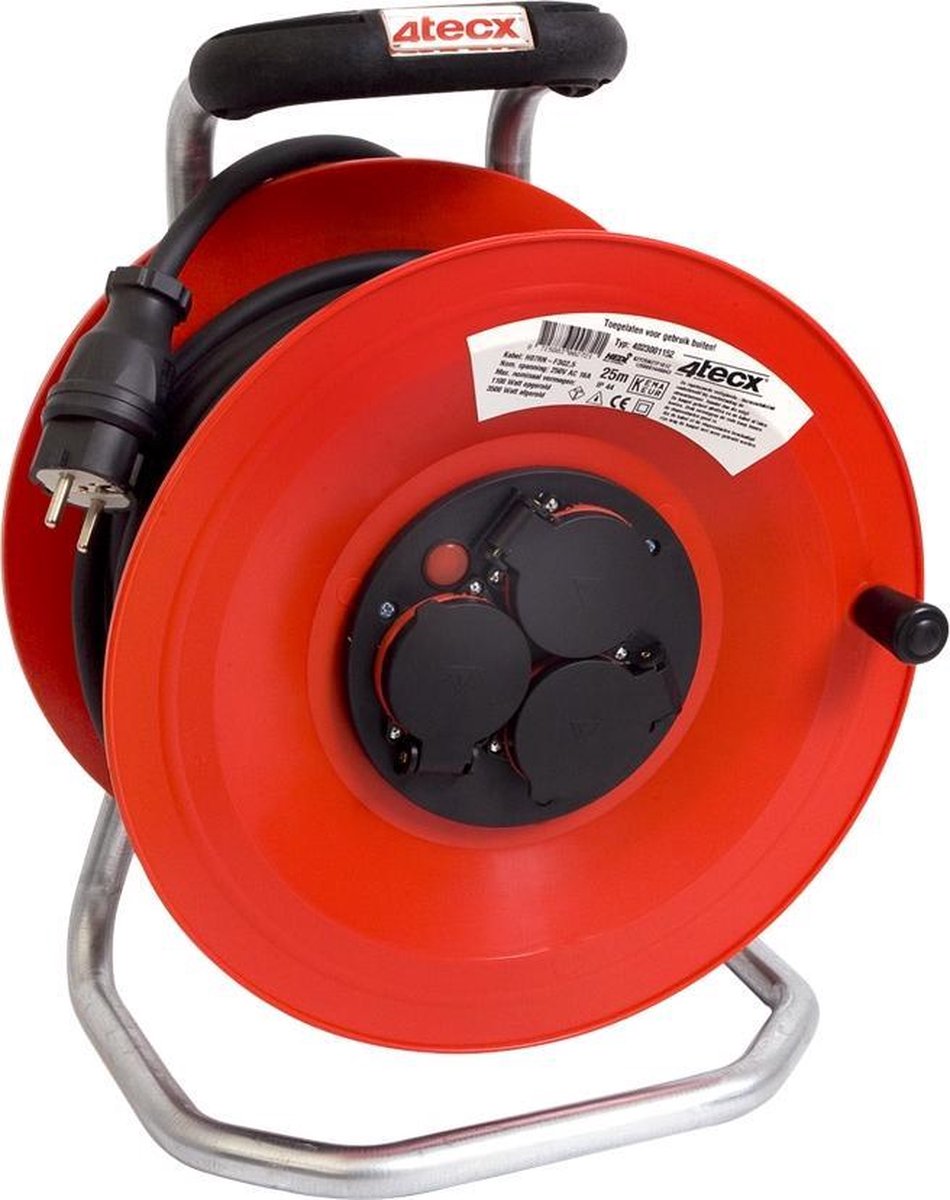 4tecx Kabelhaspel 40m 3x2,5mm neopreen - 4023001175