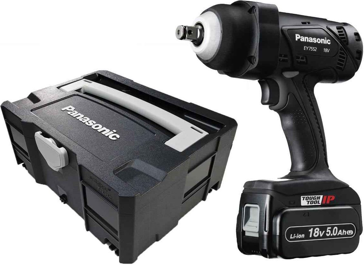 Panasonic Tools EY7552LJ2G Accu slagmoersleutel 1/2" 470Nm 18V 5.0Ah in Systainer