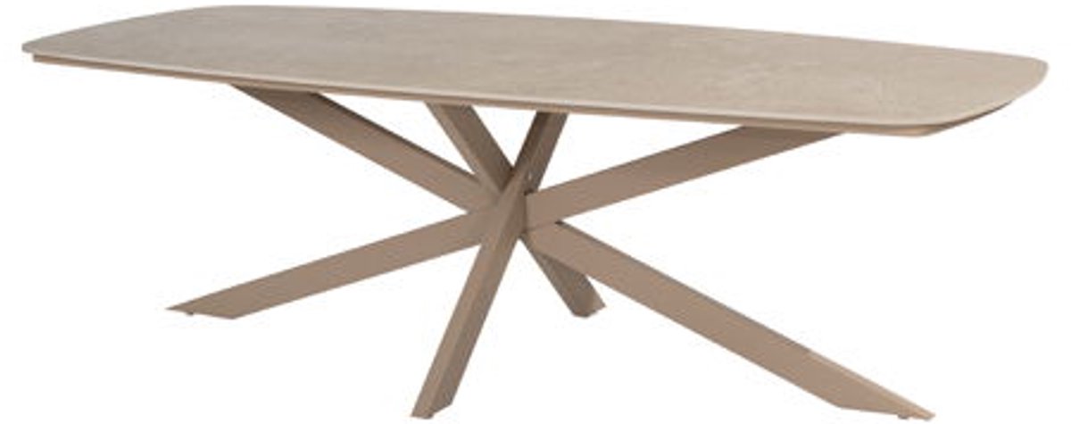 Taste Prado dining tafel latte keramiek barrel 240 x 105 cm - 4so
