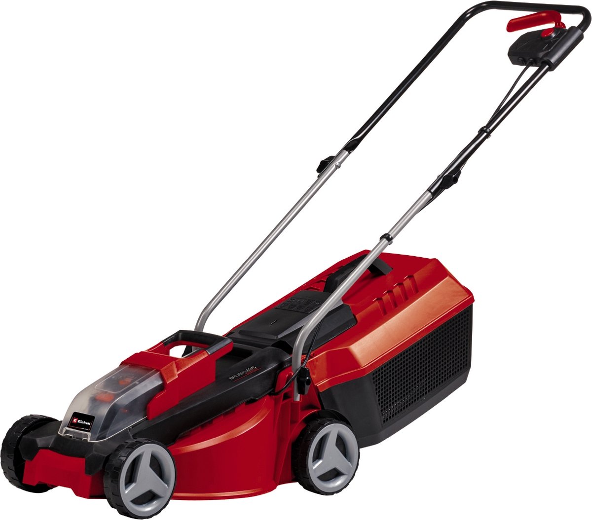 Einhell Accu Grasmaaier GE-CM 18/30 Li Kit - Power X-Change - 18 V/Li-ion - Maaibreedte: 30 cm - Aanbevolen gazonoppervlakte: tot 150 m² - 25 L opvangzak - Maaihoogte: 30-70 mm - Incl. 3.0 Ah Accu en lader