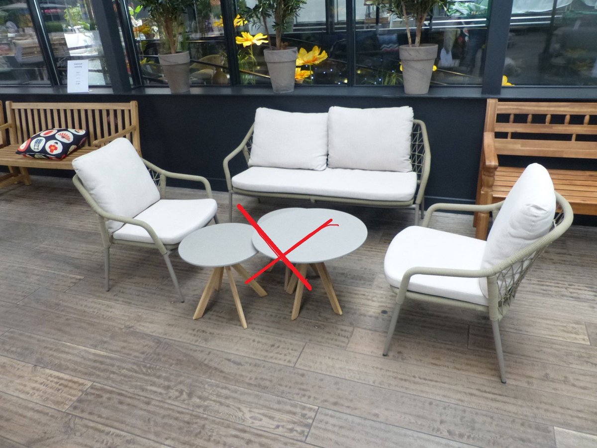 Jamaica set Taupe met kussens - Eurofleur aanbieding