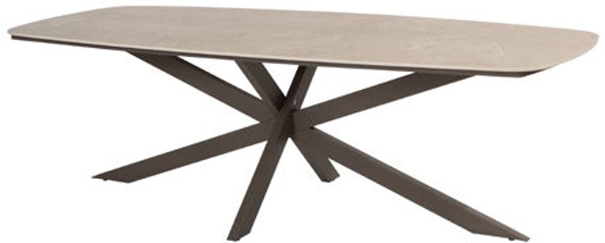 Taste Prado dining tafel terre keramiek barrel 240 x 105 cm - 4so