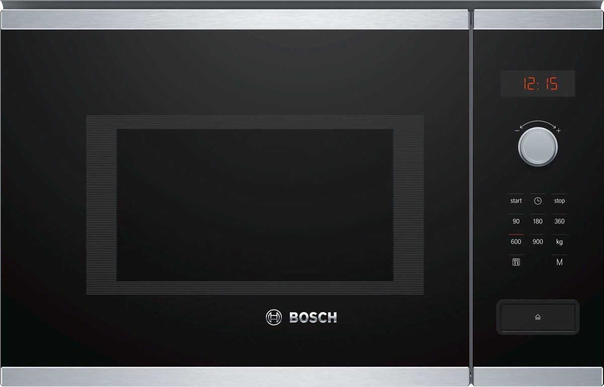 Bosch Serie | 4 BFL553MS0 Inbouw magnetron metéén functie 25 liter 900 Watt roestvrij staal