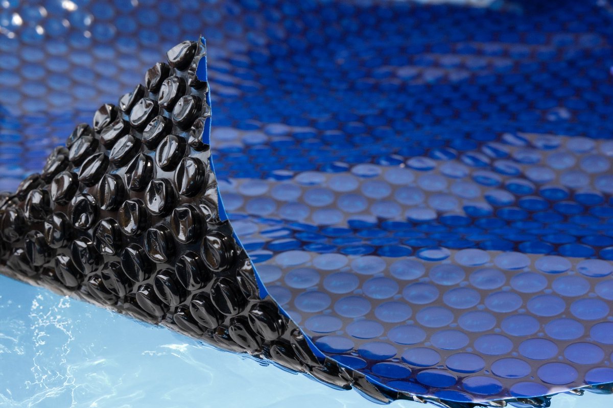 W'eau Solar cover rond - 732 cm (zeilmaat 717) - Zwart/Blauw - W'eau