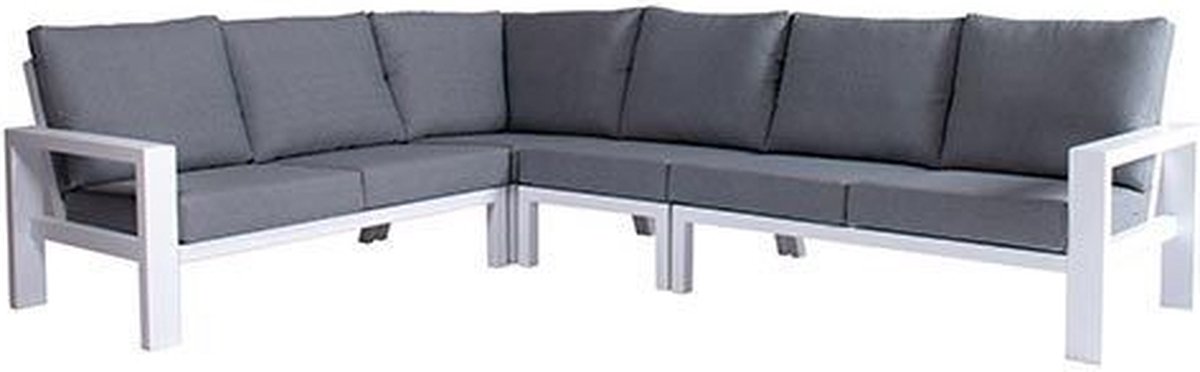 Benton Hoek Loungebank - Wit - Buitengewoon de boet