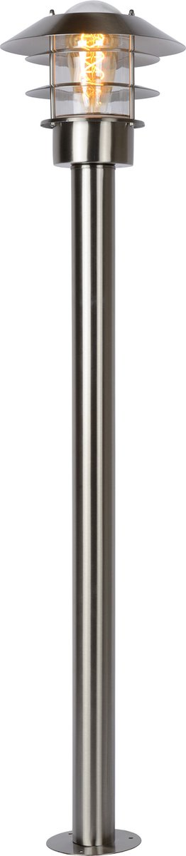 Lucide Zico - Tuinpaal - 100 Cm - IP44 - Mat Chroom