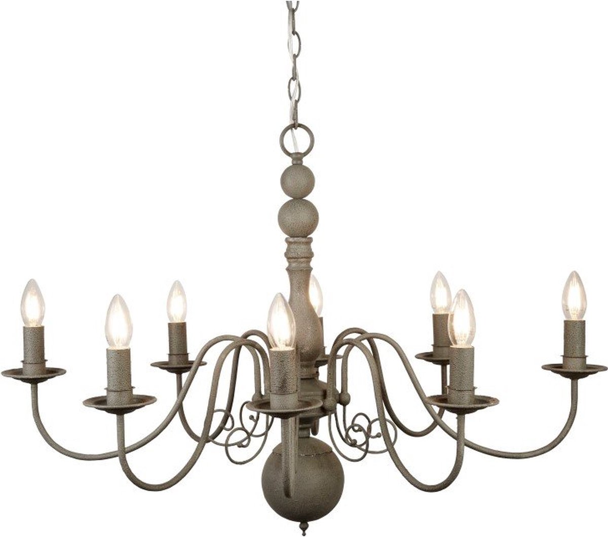 Searchlight Greythorne - Luster - 89 X 63 X 150 Cm - Grijs