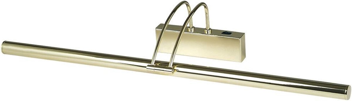 Searchlight LED Picture Lights - Wandverlichting Met Schakelaar - 68 X 11,5 Cm - 13W LED Incl. - Gepolijst Messing