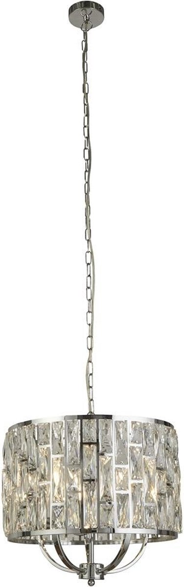 Searchlight Bijou - Hanglamp - Ø 38 X 150 Cm - Chroom