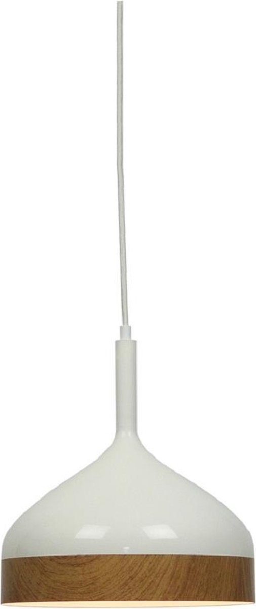 Artdelight Moondrop - Hanglamp - Ø 30 X 181 Cm - Wit En Hout