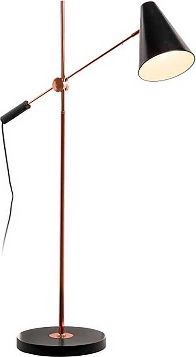 Artdelight Obscur - Staanlamp - Ø50 X 150 Cm - Zwart