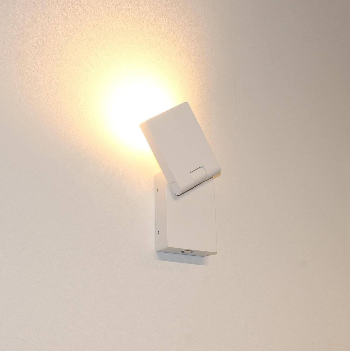 Artdelight Kapo - Wandverlichting - 8 X 5,3 X 11 Cm - 6W Dimbare LED Incl. - Wit