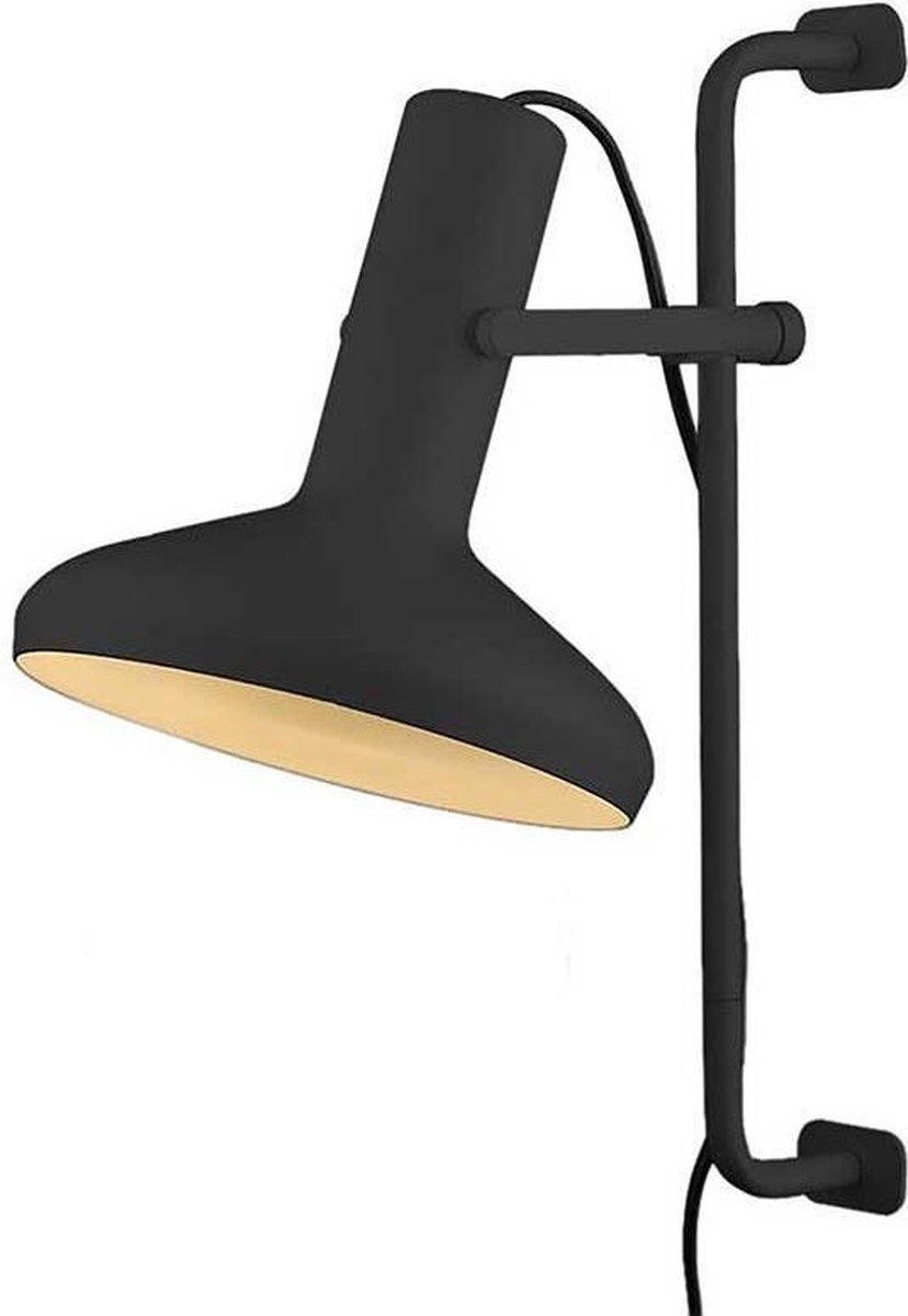 Artdelight Vectro - Wandverlichting Met Schakelaar - 21 X 30 X 52 Cm - Zwart