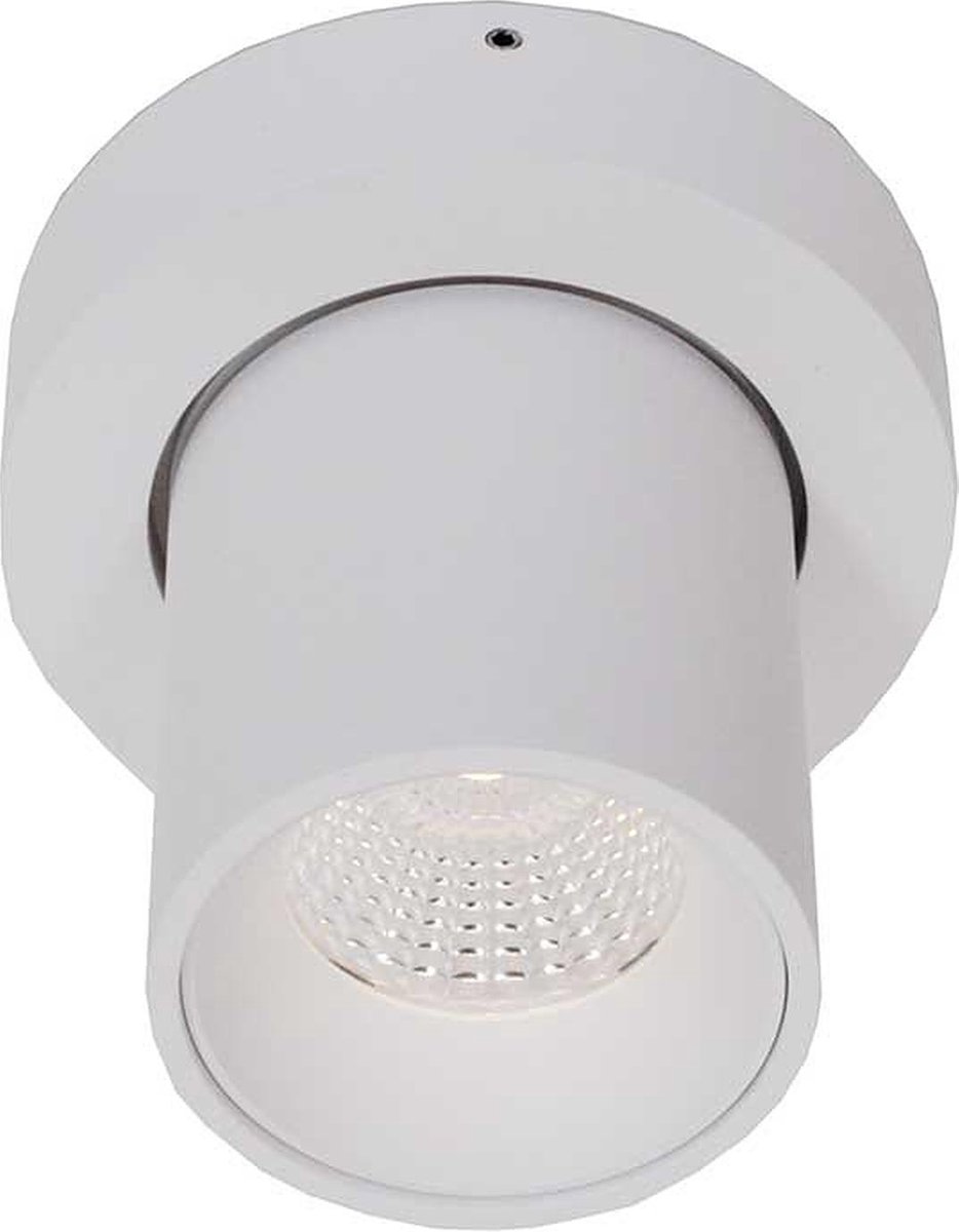 Artdelight Laguna - Opbouwspot 1L - Ø 10 X 9,5 Cm - 6W Dimbare LED Incl. - Wit