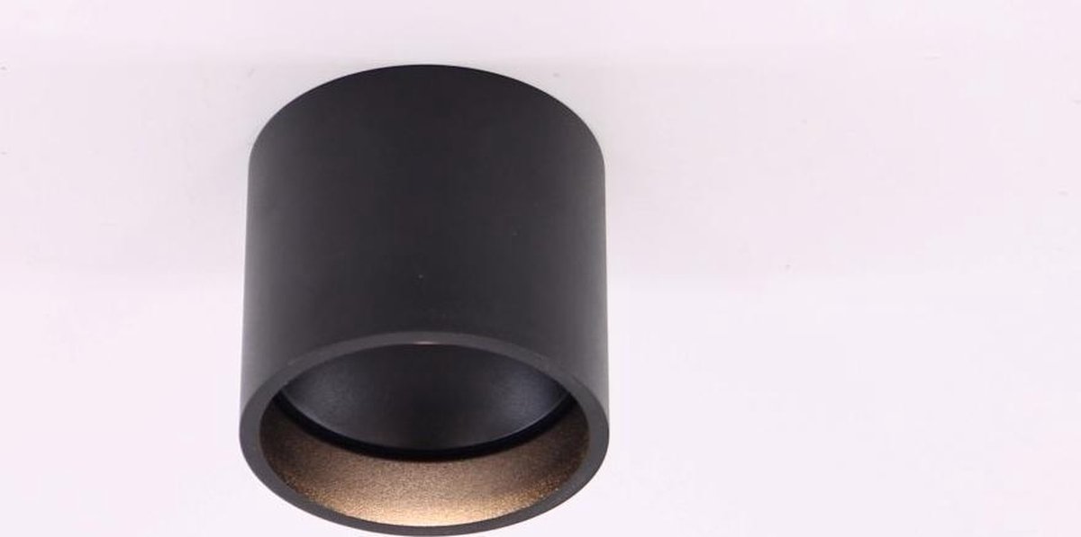 Artdelight Ormond - Plafondverlichting - Ø 11 X 10 Cm - 7W Dimbare LED Incl. - IP54 - Zwart