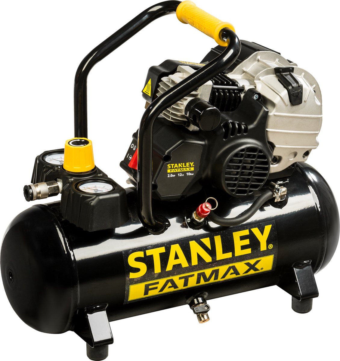 Stanley - Professionele Compressor - Met Smering - Horizontaal - 12 L / 2 pk / 10 bar