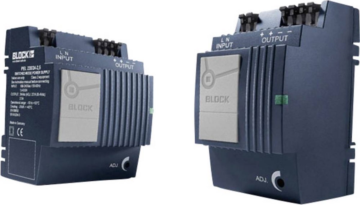 Block PEL 230/12-4 DIN-rail netvoeding 12 V/DC 4 A 48 W Aantal uitgangen: 1 x Inhoud: 1 stuk(s)