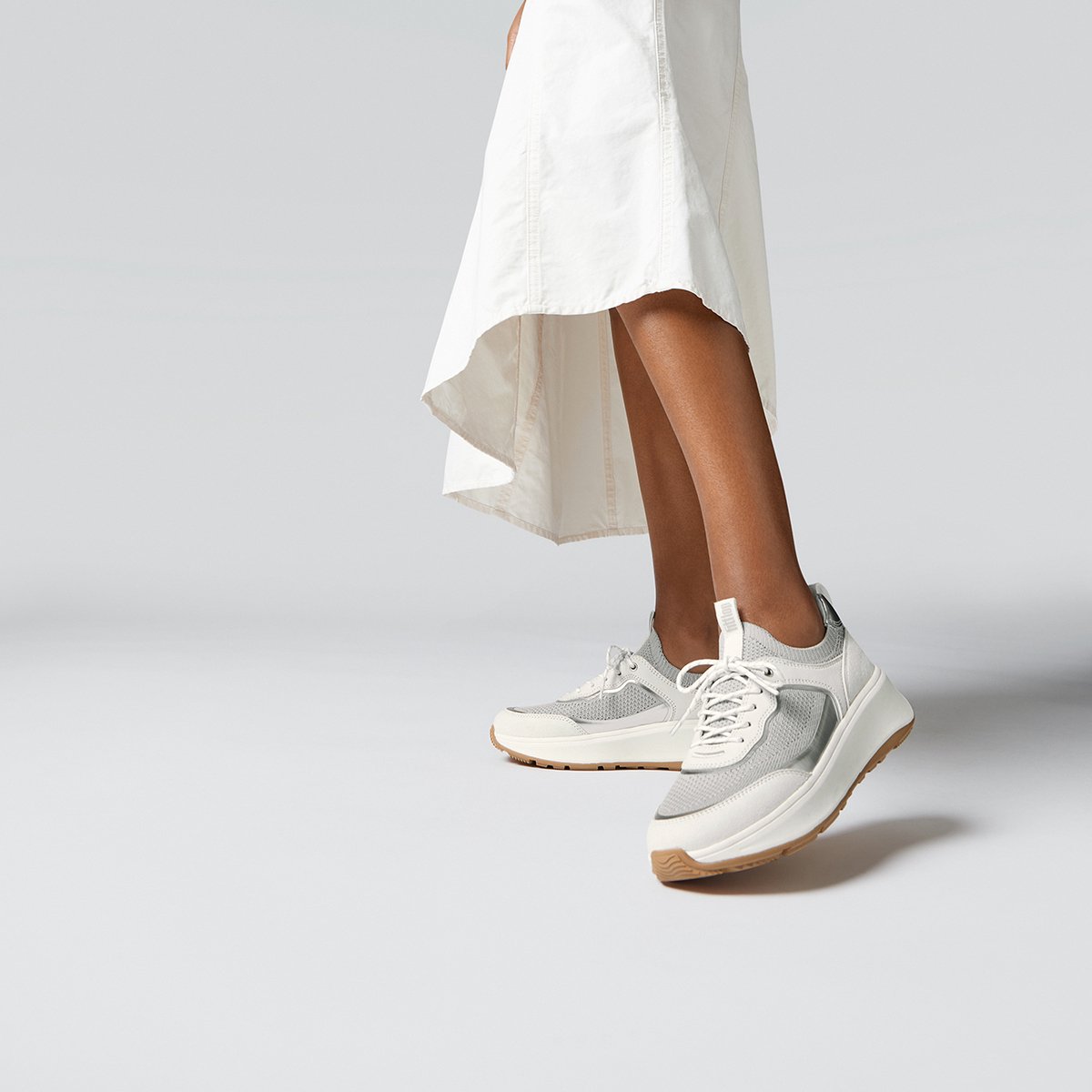 FitFlop F-mode Flatform Slip on laced Sneakers