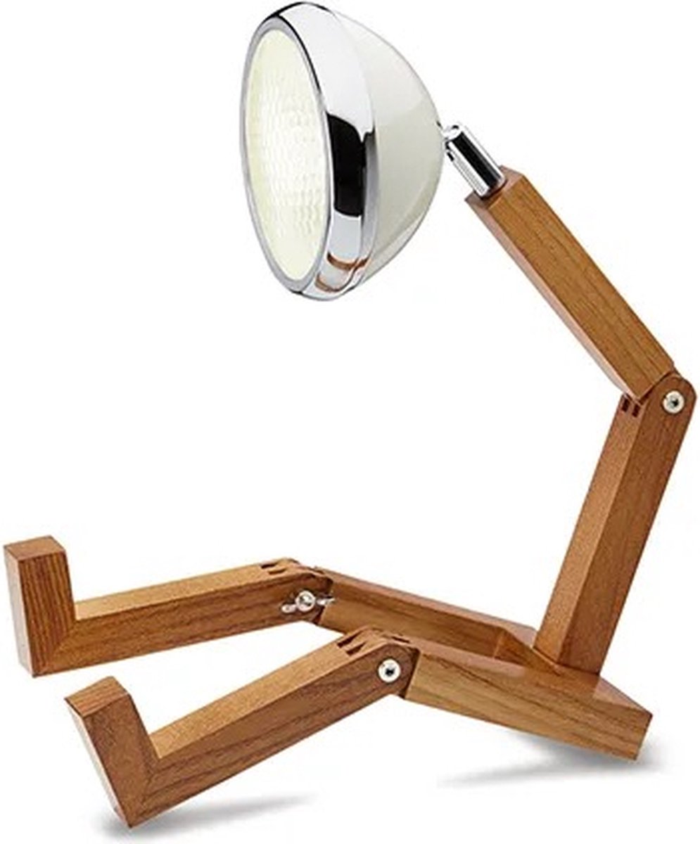 Unknown - Mr. Wattson Tafellamp Vintage White Piffany Copenhagen