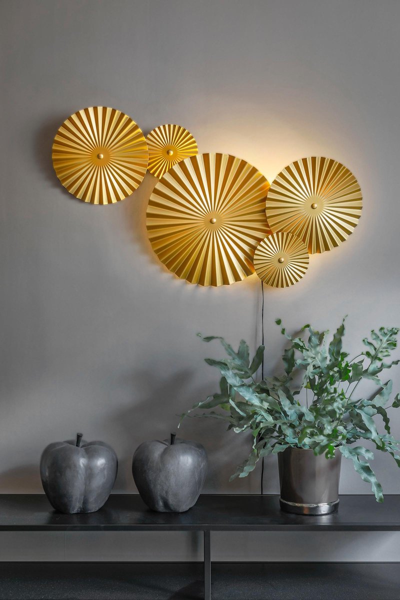 Globen Lighting - Omega Wandlamp Brass