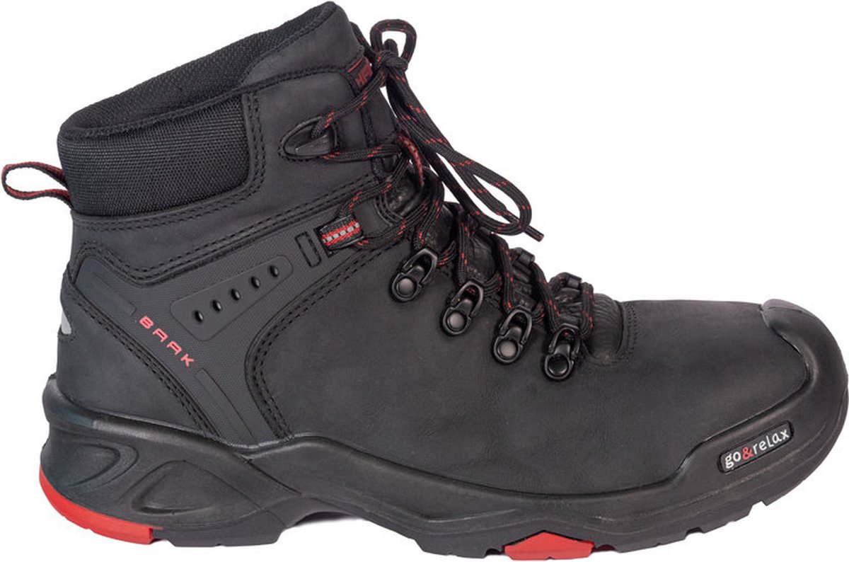 Baak Brooklyn 6640 S3 | Zwart/Rood | Maat 44 - 4031783001164