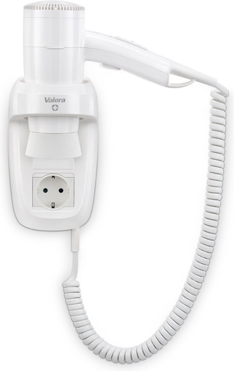 Valera Premium Smart 1600 Socket 533.05/044.02 Haardroger met wandhouder Wit