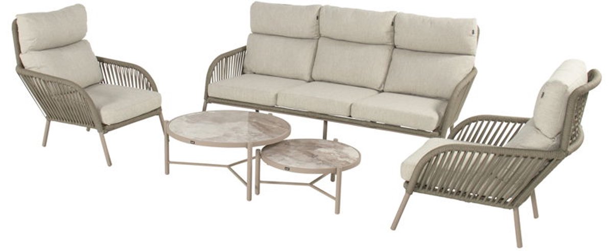 Nika lounge set taupe - Hartman